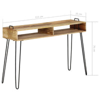 Thumbnail for Konsolentisch Mangoholz Massiv 115 x 35 x 76 cm