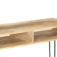 Thumbnail for Konsolentisch Mangoholz Massiv 115 x 35 x 76 cm