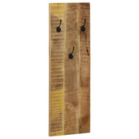 Thumbnail for Wandgarderobe 2 Stk. Mangoholz Massiv 36x110x3 cm