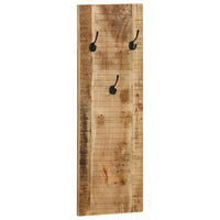 Thumbnail for Wandgarderobe 2 Stk. Mangoholz Massiv 36x110x3 cm