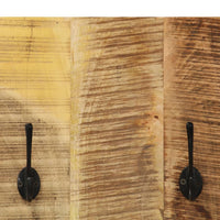 Thumbnail for Wandgarderobe 2 Stk. Mangoholz Massiv 36x110x3 cm