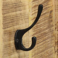 Thumbnail for Wandgarderobe 2 Stk. Mangoholz Massiv 36x110x3 cm