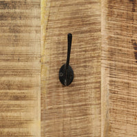 Thumbnail for Wandgarderobe 2 Stk. Mangoholz Massiv 36x110x3 cm