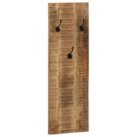 Thumbnail for Wandgarderobe 2 Stk. Mangoholz Massiv 36x110x3 cm