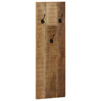Thumbnail for Wandgarderobe 2 Stk. Mangoholz Massiv 36x110x3 cm