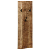Thumbnail for Wandgarderobe 2 Stk. Mangoholz Massiv 36x110x3 cm