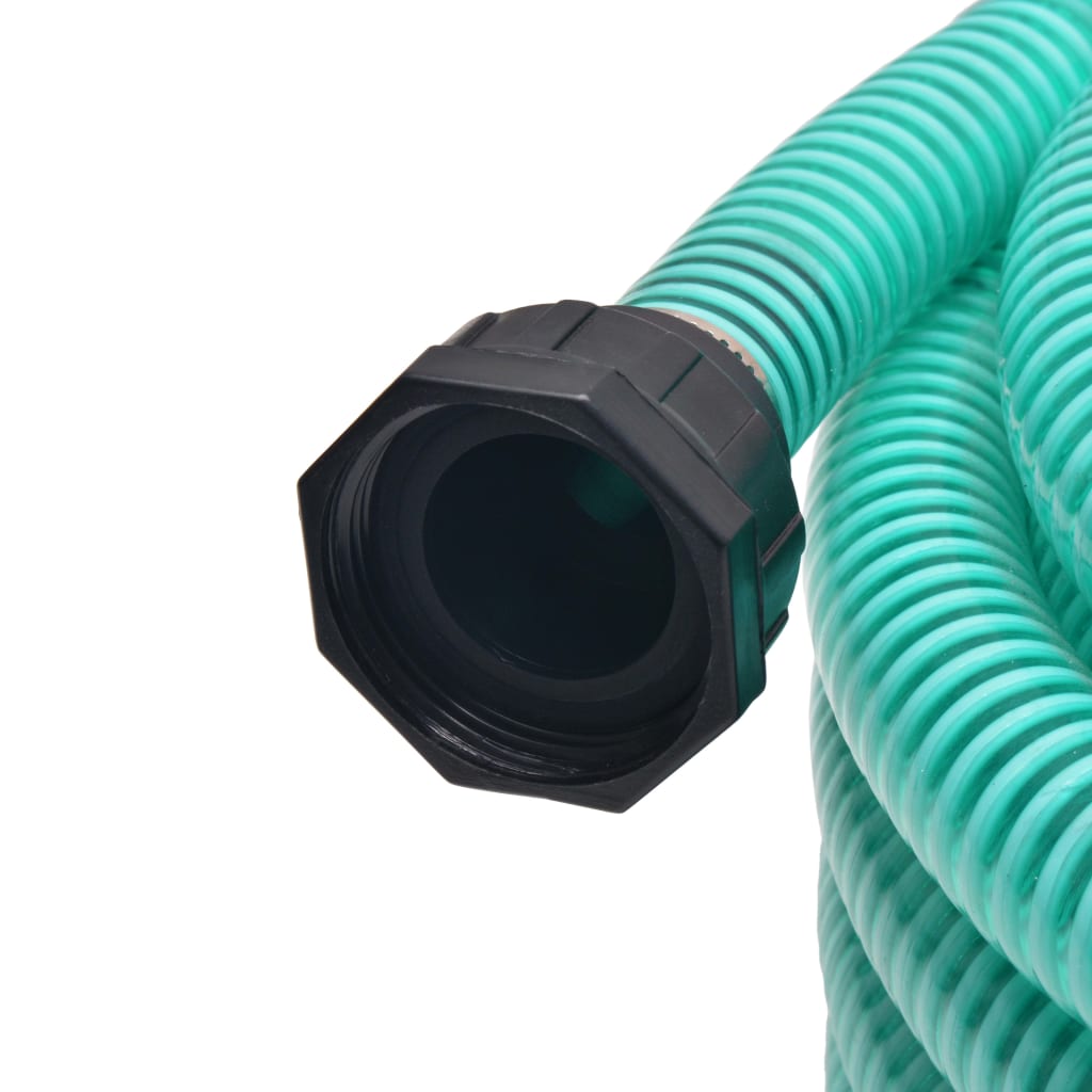 Saugschlauch mit Anschlüssen 4 m 22 mm Grün