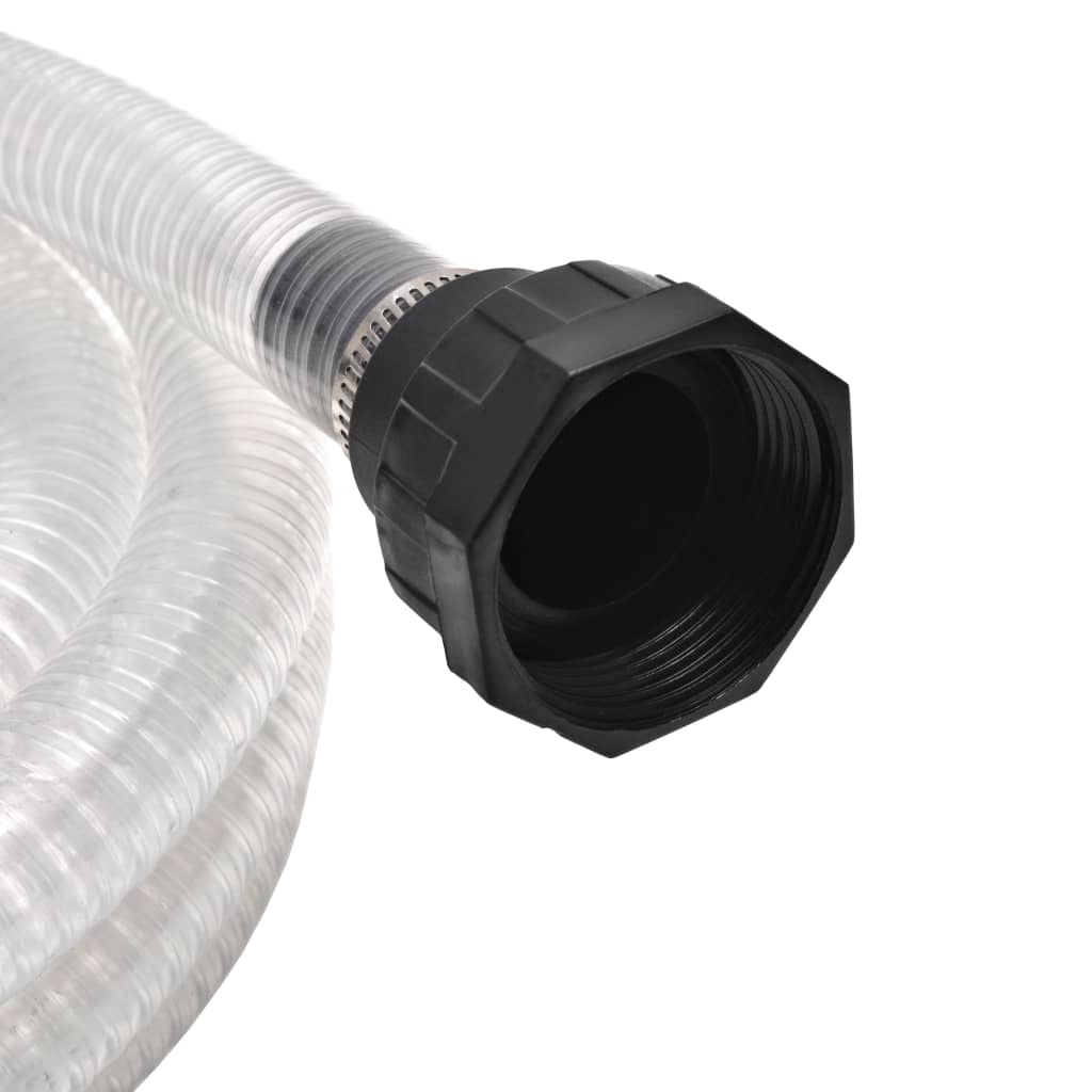 Saugschlauch mit Anschlüssen 7 m 22 mm Weiß