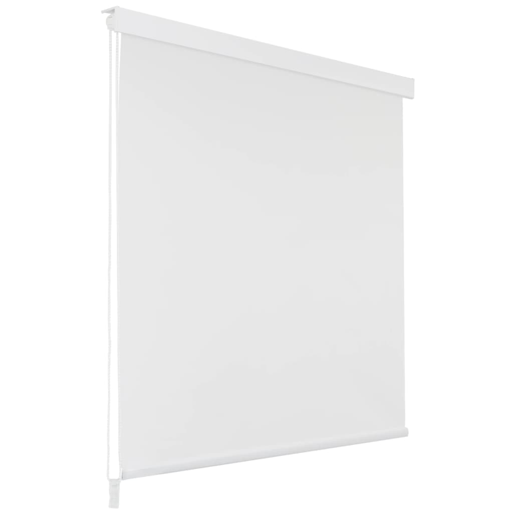 Duschrollo 100 x 240 cm Weiß