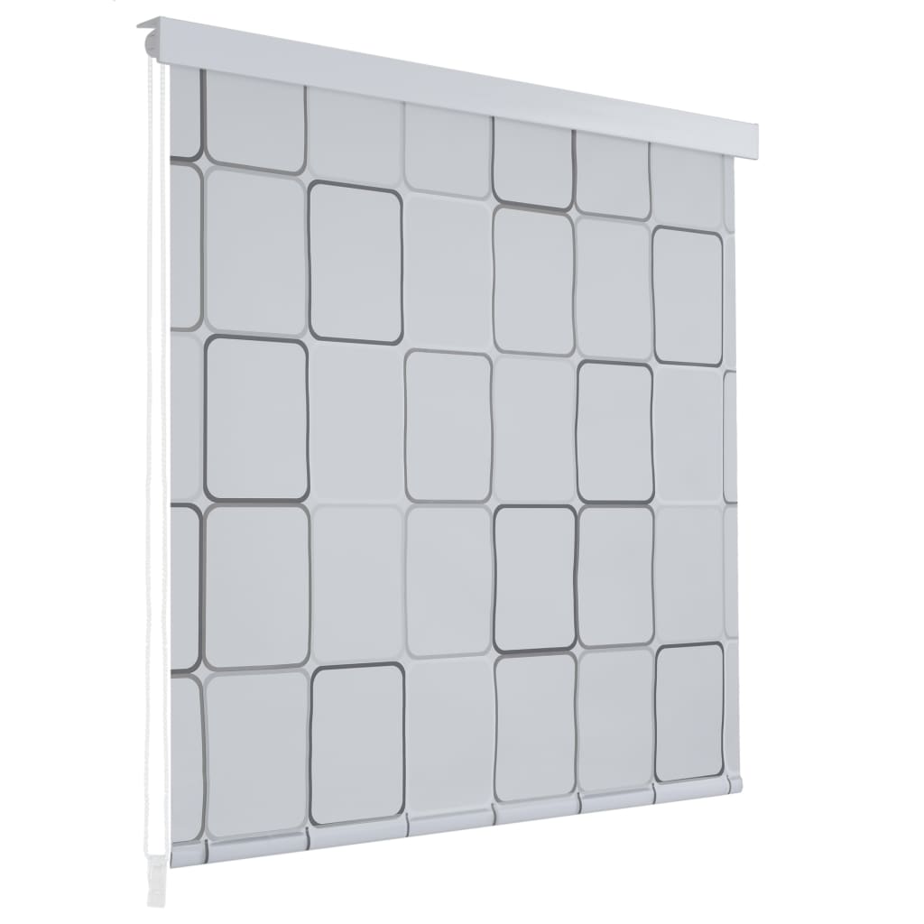 Duschrollo 100 x 240 cm Quadratmuster