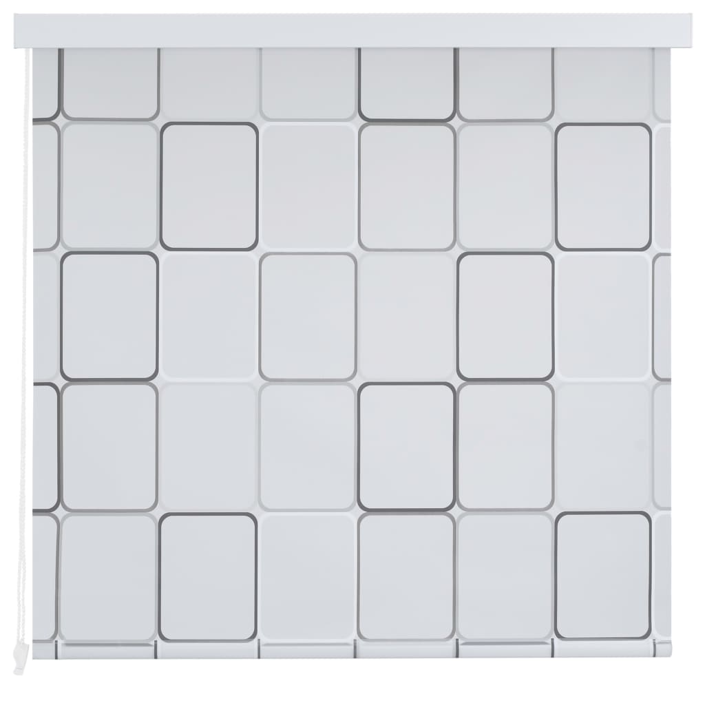 Duschrollo 100 x 240 cm Quadratmuster