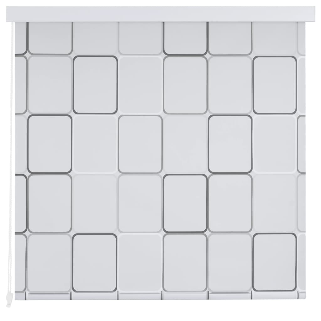 Duschrollo 140 x 240 cm Quadratmuster