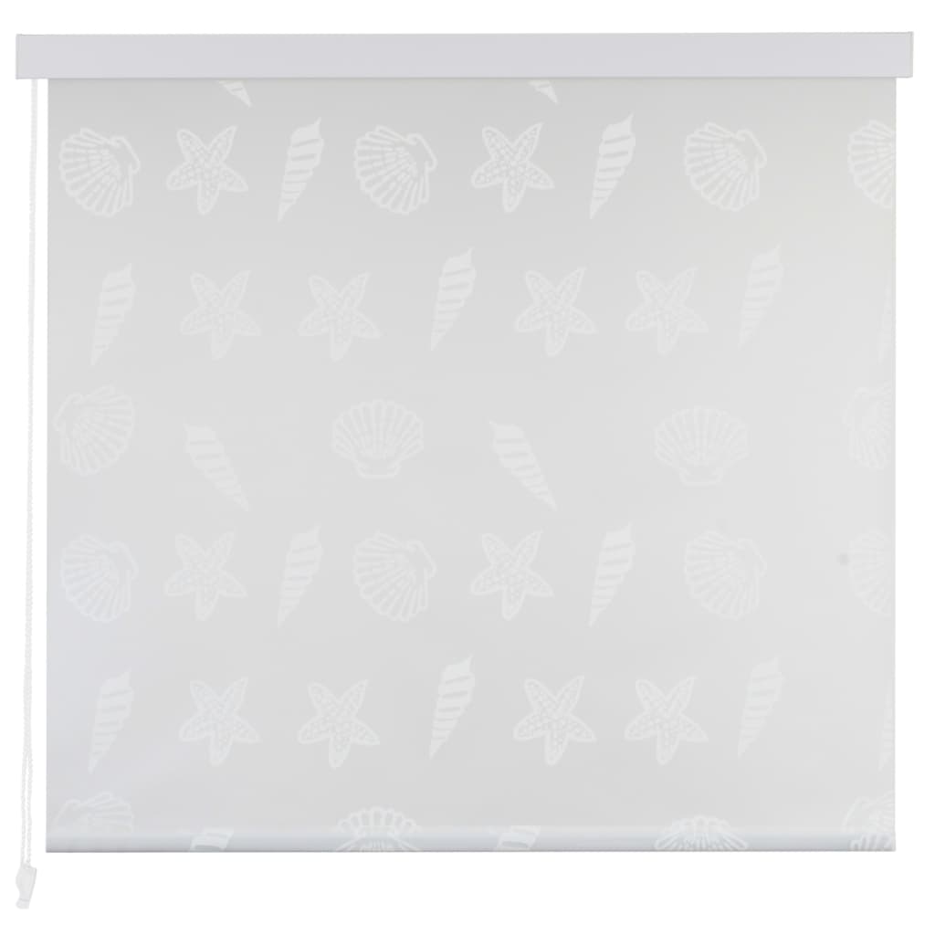 Duschrollo 80 x 240 cm Seesternmuster