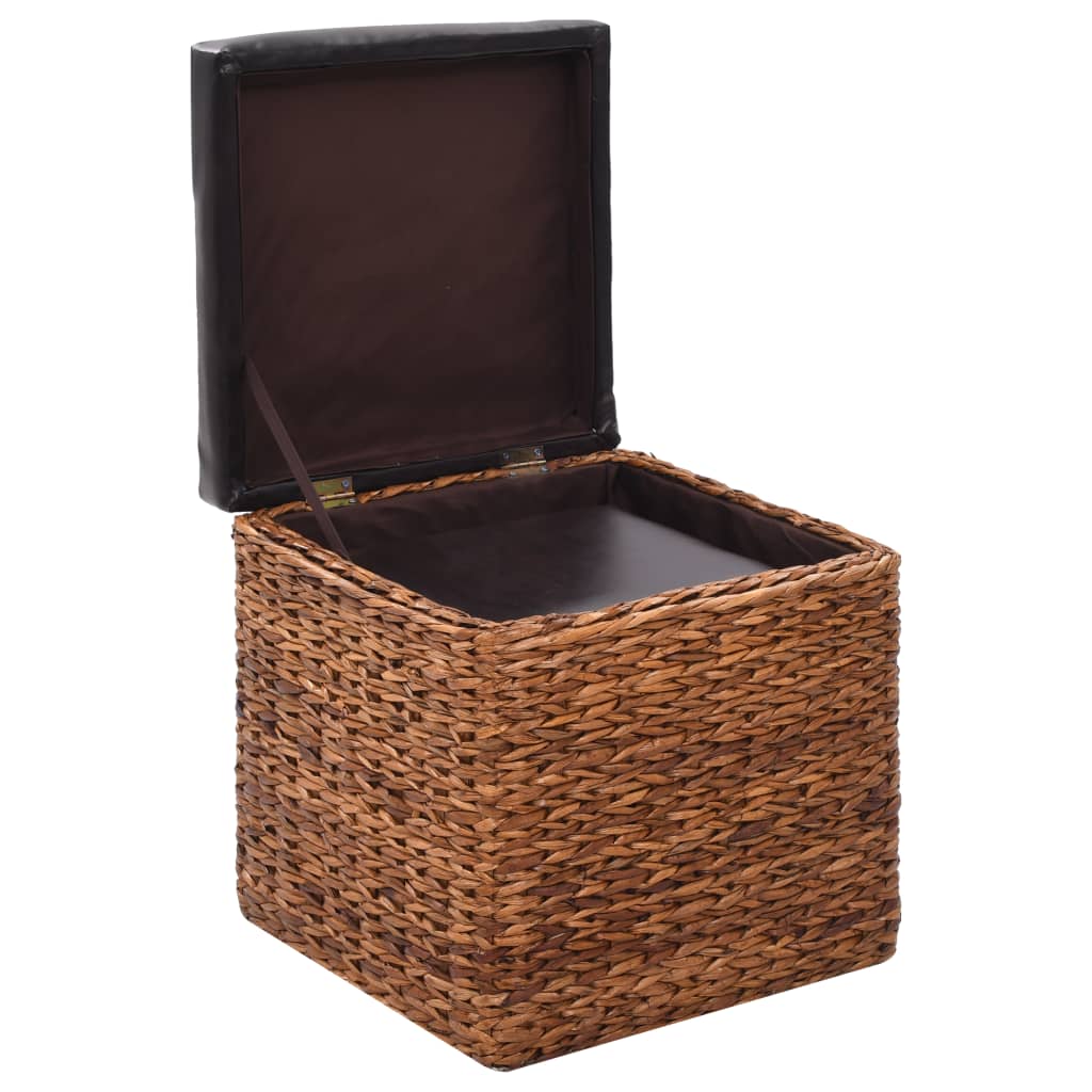 Ottoman-Set 2 Stk. Seegras Braun