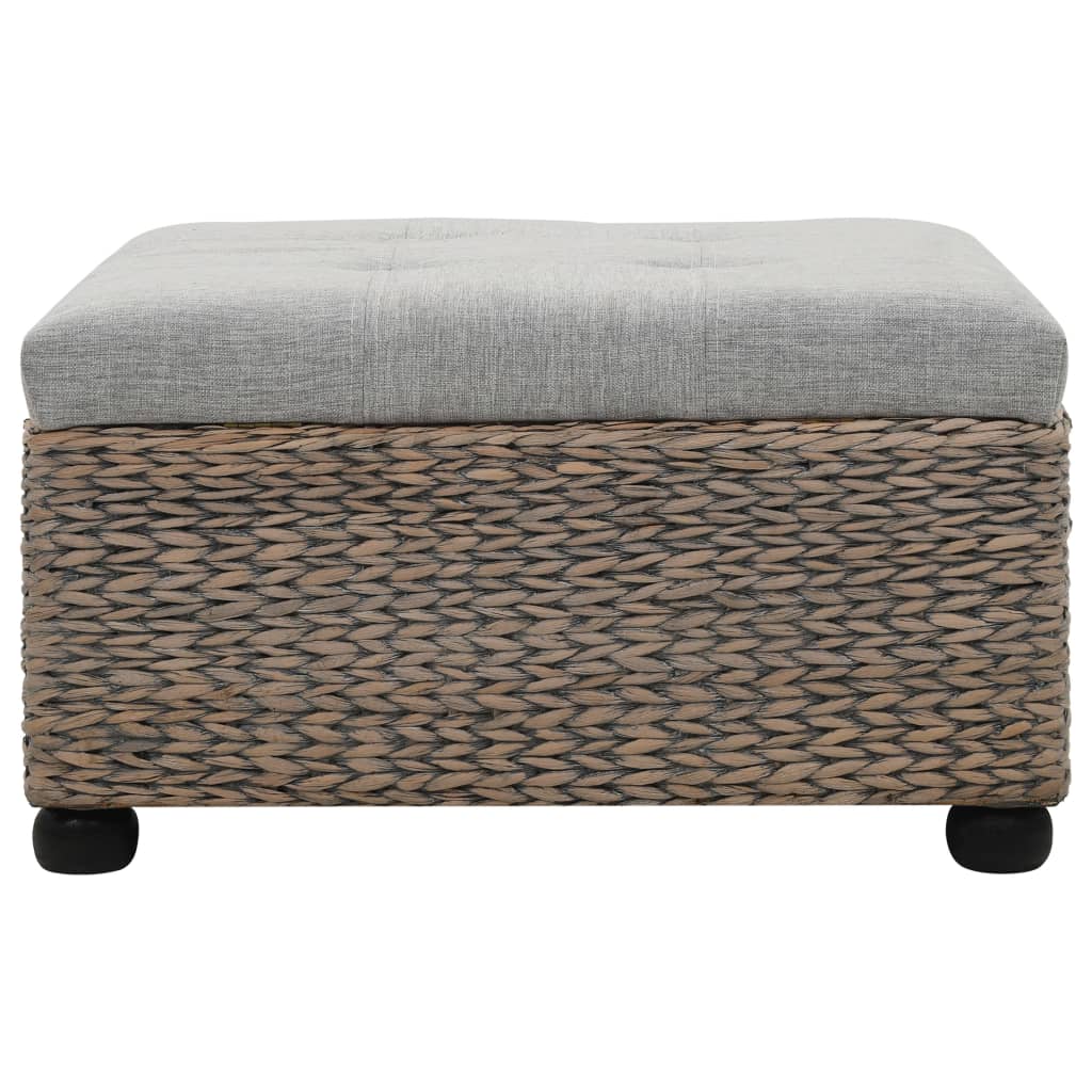 Ottoman Seegras 65×65×40 cm Grau