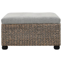 Thumbnail for Ottoman Seegras 65×65×40 cm Grau