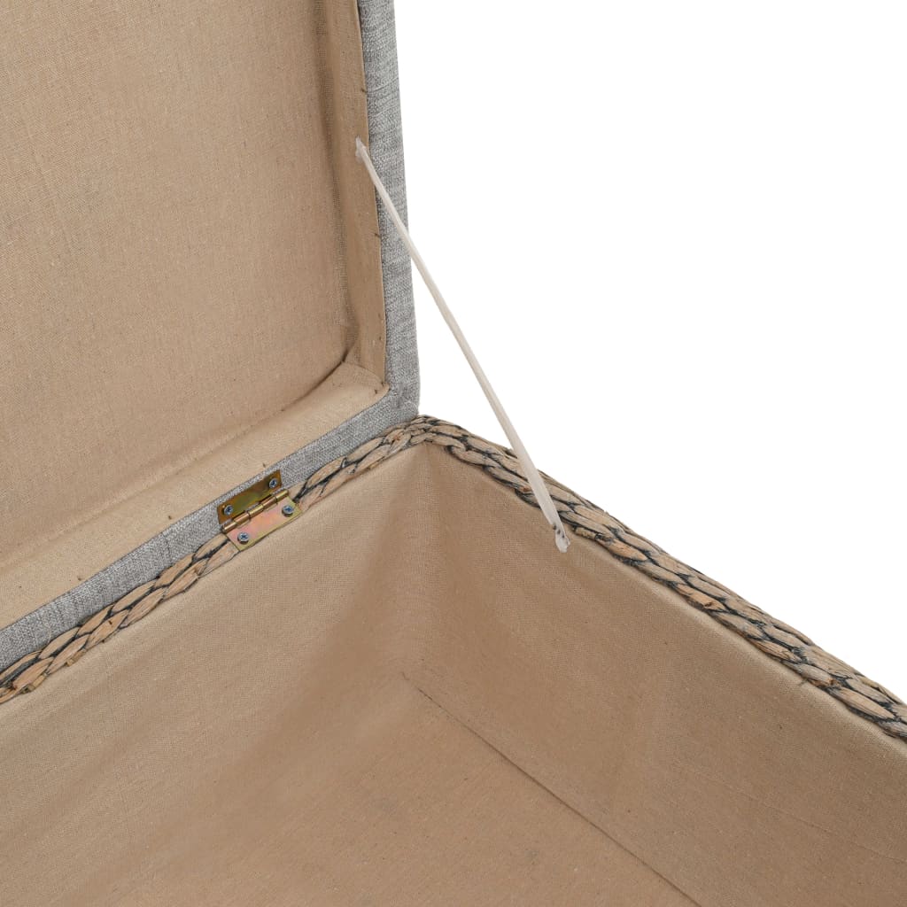 Ottoman Seegras 65×65×40 cm Grau