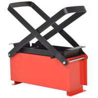 Thumbnail for Papierbrikettpresse Stahl 34 x 14 x 14 cm Schwarz und Rot