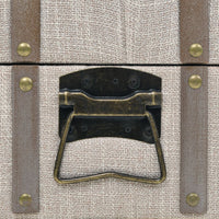 Thumbnail for Aufbewahrungsbank Massivholz und Stahl 111 x 34 x 37 cm
