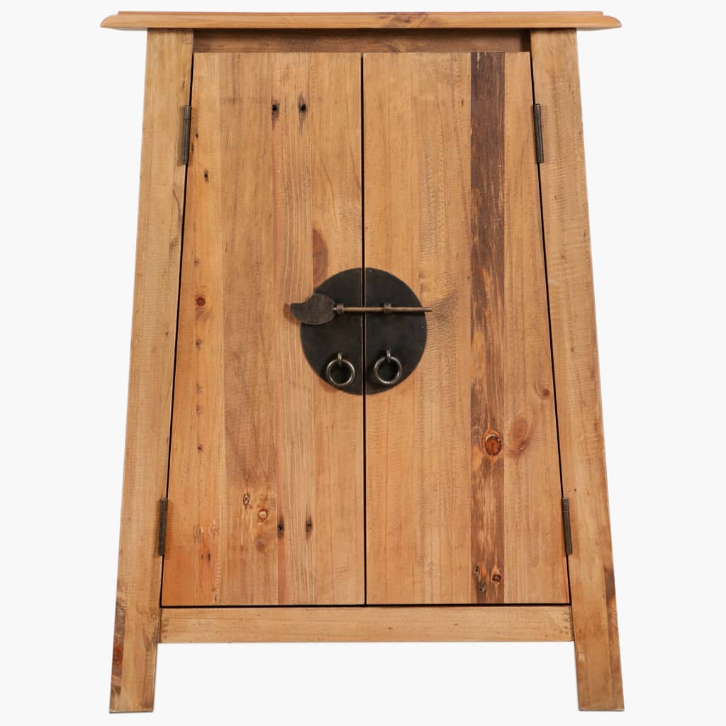 Badezimmerschrank Recyceltes Massivholz Kiefer 59×32×80 cm