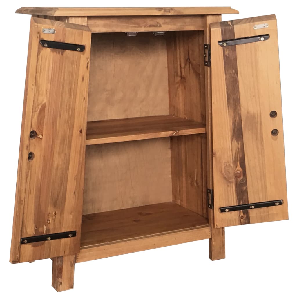 Badezimmerschrank Recyceltes Massivholz Kiefer 59×32×80 cm