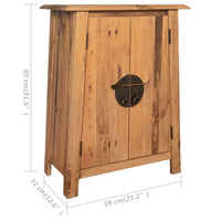Thumbnail for Badezimmerschrank Recyceltes Massivholz Kiefer 59×32×80 cm