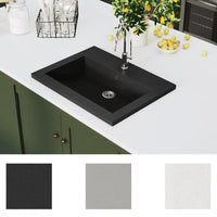 Thumbnail for Granitbecken 600×450×120 mm Schwarz