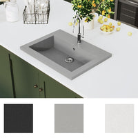 Thumbnail for Granitbecken 600×450×120 mm Grau