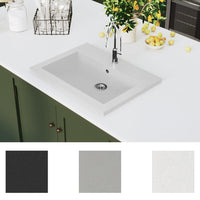 Thumbnail for Granitbecken 600×450×120 mm Weiß