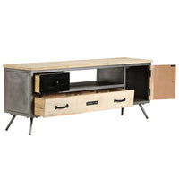 Thumbnail for TV-Schrank Mangoholz Massiv und Stahl 120 x 30 x 45 cm