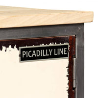 Thumbnail for TV-Schrank Mangoholz Massiv und Stahl 120 x 30 x 45 cm