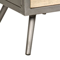 Thumbnail for TV-Schrank Mangoholz Massiv und Stahl 120 x 30 x 45 cm