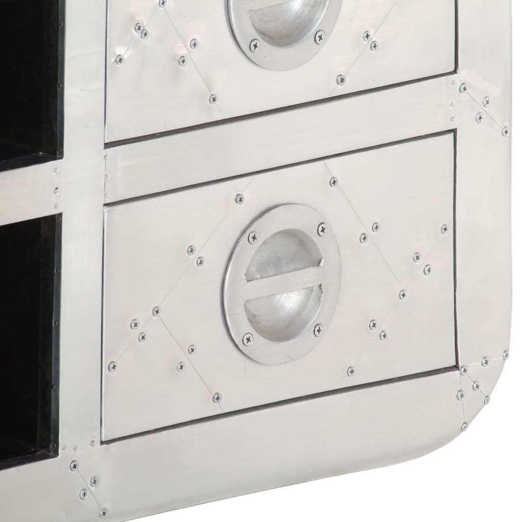 TV-Schrank Vintage Flieger Flugzeug-Stil 120x30x40 cm