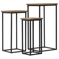Thumbnail for Beistelltisch-Set 3-tlg. Recyceltes Teak