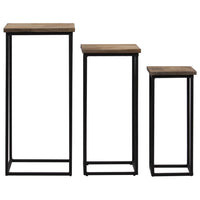 Thumbnail for Beistelltisch-Set 3-tlg. Recyceltes Teak