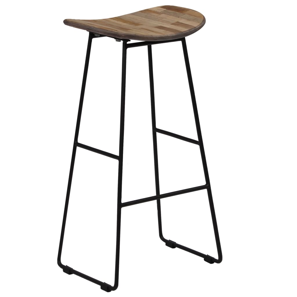 Barhocker 4 Stk. Altholz Teak