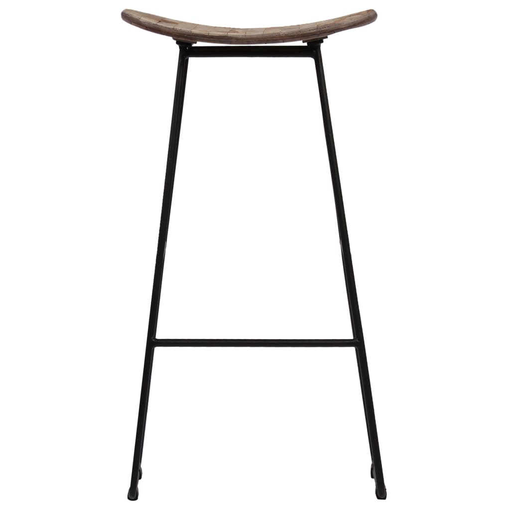Barhocker 4 Stk. Altholz Teak
