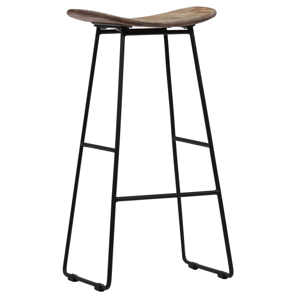 Barhocker 4 Stk. Altholz Teak