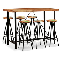 Thumbnail for 7-tlg. Bar-Set Massivholz Akazie und Altholz