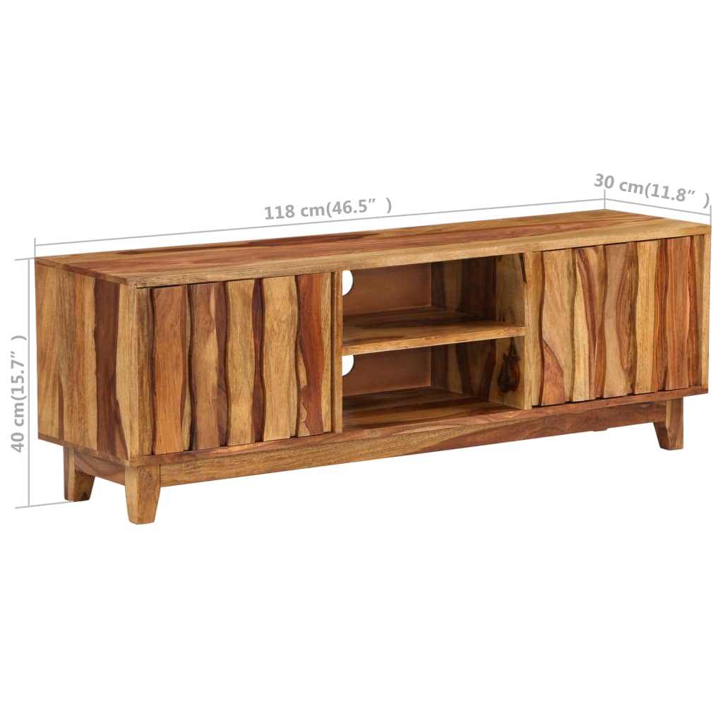 TV-Schrank Massivholz 118 x 30 x 40 cm