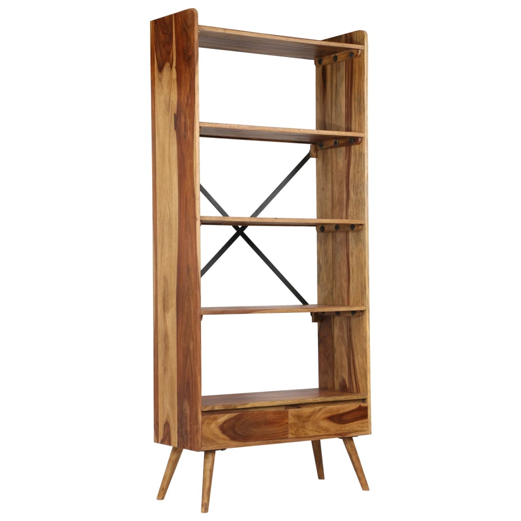 Bücherregal Massivholz 75 x 30 x 170 cm