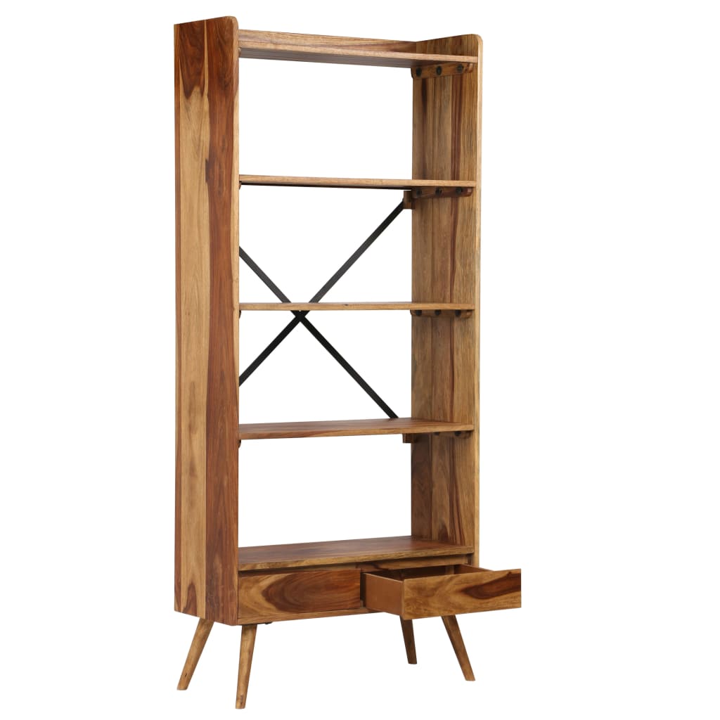 Bücherregal Massivholz 75 x 30 x 170 cm