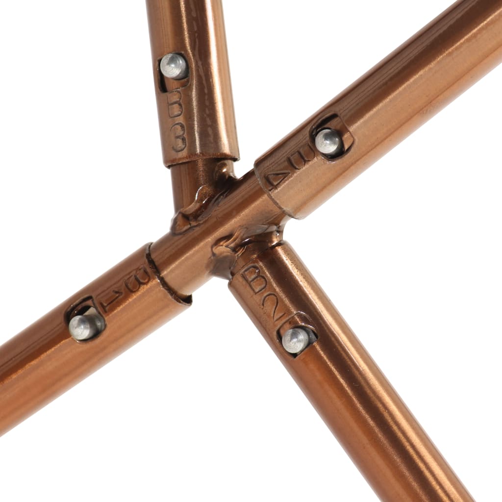 Butterfly-Sessel Braun und Weiß Echtes Ziegenleder