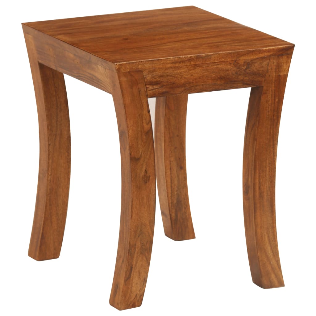 Satztisch-Set 3-tlg. Akazienholz Massiv 50 x 35 x 50 cm Braun