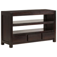 Thumbnail for TV-Schrank Akazienholz Massiv 90x30x55 cm Dunkelbraun