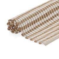 Thumbnail for Handgewebter Teppich Jute Stoff 120 x 180 cm Natur und Weiß