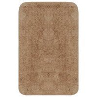 Thumbnail for Badematten-Set 3-tlg. Stoff Beige