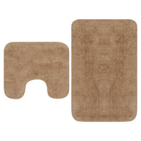 Thumbnail for Badematten-Set 2-tlg. Stoff Beige
