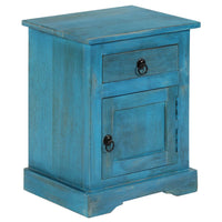 Thumbnail for Nachttisch Massivholz Mango 40x30x50 cm Blau