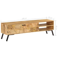 Thumbnail for TV-Schrank Massivholz Mango 140 x 30 x 40 cm